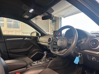 USED 2018 67 AUDI S3 2.0 TFSI Black Edition Sportback 5dr Petrol S Tronic quattro Euro 6 (s/s) (310 ps)+2 FORMER KEEPERS+2 KEYS+HISTORY+MEDIA+NAVIGATION+BLUETOOTH+LEATHER SEATS+ 2 KEYS+HISTORY+CLIMATE+MEDIA+LOCKING WHEEL NUT+NAV+HALF LEATHER HEATED SEATS+COMFORT PACK+BLUETOOTH+USB+AUX+DAB+HPI CLEAR