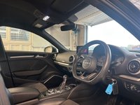 USED 2018 67 AUDI S3 2.0 TFSI Black Edition Sportback 5dr Petrol S Tronic quattro Euro 6 (s/s) (310 ps)+2 FORMER KEEPERS+2 KEYS+HISTORY+MEDIA+NAVIGATION+BLUETOOTH+LEATHER SEATS+ 2 KEYS+HISTORY+CLIMATE+MEDIA+LOCKING WHEEL NUT+NAV+HALF LEATHER HEATED SEATS+COMFORT PACK+BLUETOOTH+USB+AUX+DAB+HPI CLEAR