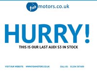 USED 2018 67 AUDI S3 2.0 TFSI Black Edition Sportback 5dr Petrol S Tronic quattro Euro 6 (s/s) (310 ps)+2 FORMER KEEPERS+2 KEYS+HISTORY+MEDIA+NAVIGATION+BLUETOOTH+LEATHER SEATS+ 2 KEYS+HISTORY+CLIMATE+MEDIA+LOCKING WHEEL NUT+NAV+HALF LEATHER HEATED SEATS+COMFORT PACK+BLUETOOTH+USB+AUX+DAB+HPI CLEAR