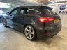 USED 2018 67 AUDI S3 2.0 TFSI Black Edition Sportback 5dr Petrol S Tronic quattro Euro 6 (s/s) (310 ps)+2 FORMER KEEPERS+2 KEYS+HISTORY+MEDIA+NAVIGATION+BLUETOOTH+LEATHER SEATS+ 2 KEYS+HISTORY+CLIMATE+MEDIA+LOCKING WHEEL NUT+NAV+HALF LEATHER HEATED SEATS+COMFORT PACK+BLUETOOTH+USB+AUX+DAB+HPI CLEAR