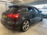 USED 2018 67 AUDI S3 2.0 TFSI Black Edition Sportback 5dr Petrol S Tronic quattro Euro 6 (s/s) (310 ps)+2 FORMER KEEPERS+2 KEYS+HISTORY+MEDIA+NAVIGATION+BLUETOOTH+LEATHER SEATS+ 2 KEYS+HISTORY+CLIMATE+MEDIA+LOCKING WHEEL NUT+NAV+HALF LEATHER HEATED SEATS+COMFORT PACK+BLUETOOTH+USB+AUX+DAB+HPI CLEAR