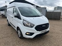 USED 2021 71 FORD TRANSIT CUSTOM 2.0 300 EcoBlue Trend Panel Van 5dr Diesel Manual L2 H2 Euro 6 (s/s) (130 ps) 82000 MILES ONE OWNER * CRUISE CONTROL * APPLE CAR PLAY