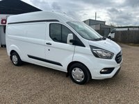 USED 2021 71 FORD TRANSIT CUSTOM 2.0 300 EcoBlue Trend Panel Van 5dr Diesel Manual L2 H2 Euro 6 (s/s) (130 ps) 82000 MILES ONE OWNER * CRUISE CONTROL * APPLE CAR PLAY