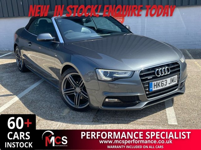 2014 63 AUDI A5 CABRIOLET 3.0 TDI V6 S line Special Edition Convertible 2dr Diesel S Tronic quattro Euro 5 (s/s) (245 ps) NO TRUMP TARRIFS AT MCS !!