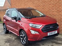USED 2018 18 FORD ECOSPORT 1.0T EcoBoost ST-Line SUV 5dr Petrol Auto Euro 6 (s/s) (125 ps) REAR CAMERA - HEATED SEATS - HUGE SPEC - LOW MILES