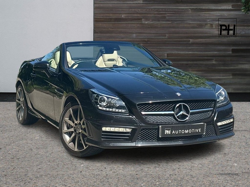 USED 2013 E MERCEDES-BENZ SLK 5.5 5.5 SLK55 V8 AMG Convertible 2dr Petrol SpdS+7GT Euro 5 (s/s) (421 ps) 2d AUTO 415 BHP STUNNING HISTORY|HARMAN/KARDON