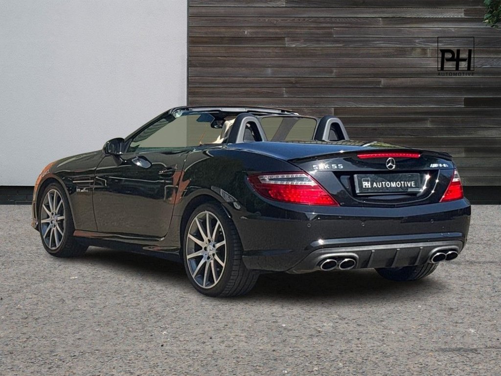 USED 2013 E MERCEDES-BENZ SLK 5.5 5.5 SLK55 V8 AMG Convertible 2dr Petrol SpdS+7GT Euro 5 (s/s) (421 ps) 2d AUTO 415 BHP STUNNING HISTORY|HARMAN/KARDON