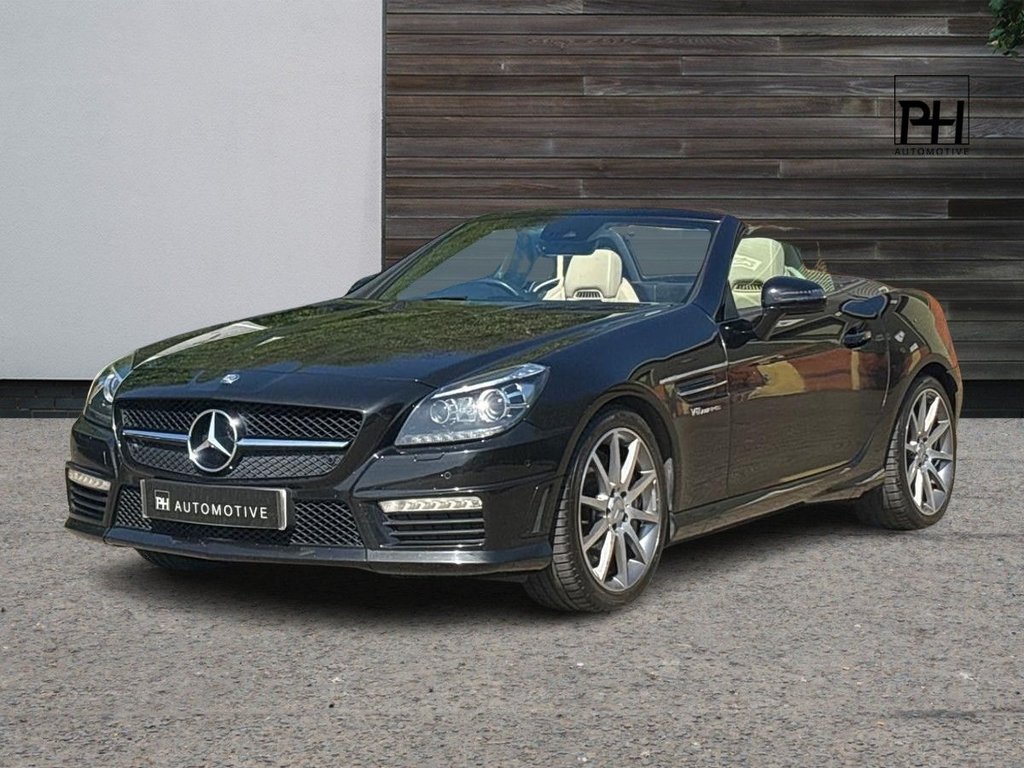 USED 2013 E MERCEDES-BENZ SLK 5.5 5.5 SLK55 V8 AMG Convertible 2dr Petrol SpdS+7GT Euro 5 (s/s) (421 ps) 2d AUTO 415 BHP STUNNING HISTORY|HARMAN/KARDON