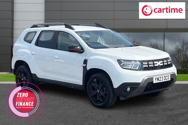 View our Dacia Duster 1.5 Blue dCi Extreme SE SUV 5dr Diesel Manual 4WD Euro 6 (s/s) (115 ps) 8in Satellite Navigation, Reverse Camera / Park Sensors, DAB / Bluetooth / USB, Air Conditioning, Cruise Control