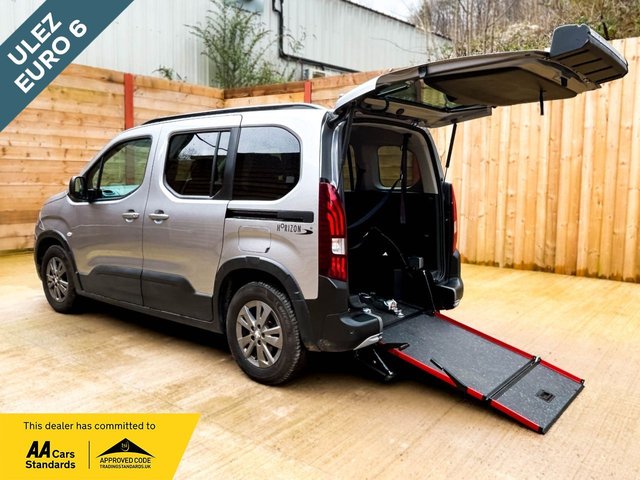 View our Peugeot Rifter 3 Seat Wheelchair Accessible Disabled Access Vehicle WAV