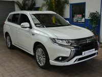 USED 2021 21 MITSUBISHI OUTLANDER 2.4h TwinMotor 13.8kWh Dynamic Safety SUV 5dr Petrol Plug-in Hybrid CVT 4WD Euro 6 (s/s) (224 ps) 4WD APP SAT NAV LEATHER HEATED SEATS REAR VIEW CAMERA CRUISE CONTROL PARKING SENSORS 1 OWNER SERVICE HISTORY WARRANTY