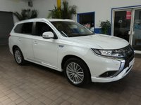 USED 2021 21 MITSUBISHI OUTLANDER 2.4h TwinMotor 13.8kWh Dynamic Safety SUV 5dr Petrol Plug-in Hybrid CVT 4WD Euro 6 (s/s) (224 ps) 4WD APP SAT NAV LEATHER HEATED SEATS REAR VIEW CAMERA CRUISE CONTROL PARKING SENSORS 1 OWNER SERVICE HISTORY WARRANTY