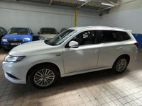 USED 2021 21 MITSUBISHI OUTLANDER 2.4h TwinMotor 13.8kWh Dynamic Safety SUV 5dr Petrol Plug-in Hybrid CVT 4WD Euro 6 (s/s) (224 ps) 4WD APP SAT NAV LEATHER HEATED SEATS REAR VIEW CAMERA CRUISE CONTROL PARKING SENSORS 1 OWNER SERVICE HISTORY WARRANTY