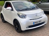 USED 2012 62 TOYOTA IQ 1.0 VVT-i 2 Hatchback 3dr Petrol Manual Euro 5 (68 ps) FULL RED NAPPA LEATHER