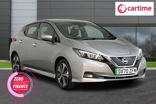 View our Nissan Leaf 40kWh N-Connecta Hatchback 5dr Electric Auto (150 ps) 8in Touchscreen Display, Apple CarPlay / Android Auto, Reverse Camera / Parking Sensors, Half Leather Seats, DAB / Bluetooth / USB