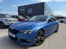 USED 2018 68 BMW 3 SERIES 3.0 330d M Sport Shadow Edition Saloon 4dr Diesel Auto xDrive-factory extras worth &pound;3,835-2 OWNER CAR FINISHED IN ESTORIL BLUE WITH BLACK DAKOTA LEATHER-19