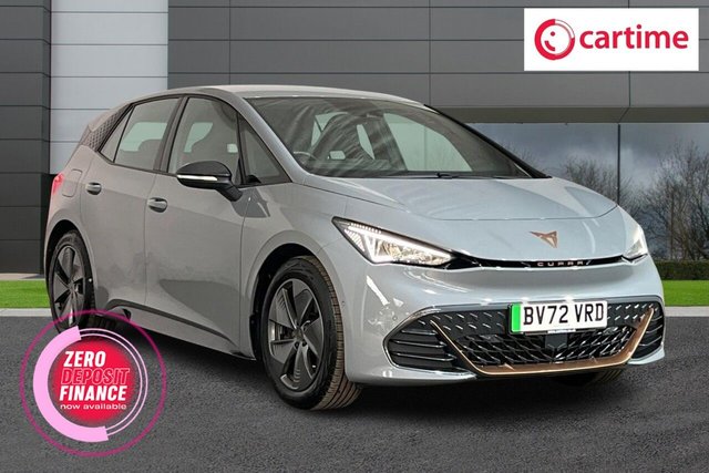 View our Cupra Born 58kWh V1 Hatchback 5dr Electric Auto (204 ps) Heated Steering Wheel, Wireless Smartphone Connection, Parking Sensors, 12-Inch Media Display, LED Headlights