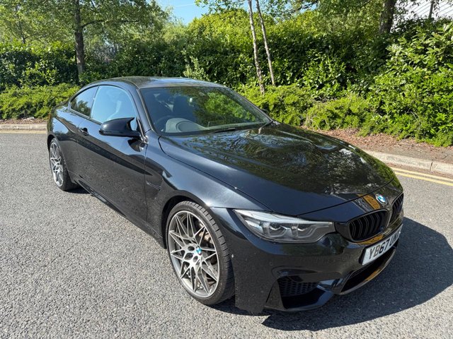 2017 67 BMW M4 3.0 BiTurbo Competition Coupe 2dr Petrol DCT Euro 6-factory extras worth &pound;5,615-2 FORMER KEEPERS-FINISHED IN BLACK SAPPHIRE WITH BLACK MERINO LEATHER-20