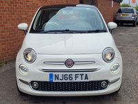 USED 2016 66 FIAT 500 1.2 Lounge Hatchback 3dr Petrol Manual Euro 6 (s/s) (69 bhp) 