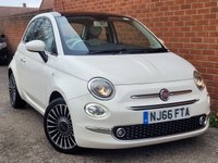 USED 2016 66 FIAT 500 1.2 Lounge Hatchback 3dr Petrol Manual Euro 6 (s/s) (69 bhp) 