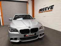 USED 2015 65 BMW 5 SERIES 3.0 535d M Sport Saloon 4dr Diesel Auto Euro 6 (s/s) (313 ps) AR33VE Specialist cars are pleased to present this superbly specced BMW 535d MSport . Presented in Glacier Silver with Black heated & electric memory seats, with over &pound;10,000 work of factory options including Media Package - Professional,  M Sport Pro Pack , Electric Memory Seats ,Reversing assist camera,Electric Bootlid and much more.   Full Service history and truly stunning condition.