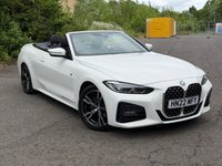 USED 2022 22 BMW 4 SERIES 2.0 420i M Sport Convertible 2dr Petrol Auto Euro 6 (s/s) (184 ps) LOW MILEAGE