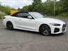 USED 2022 22 BMW 4 SERIES 2.0 420i M Sport Convertible 2dr Petrol Auto Euro 6 (s/s) (184 ps) LOW MILEAGE