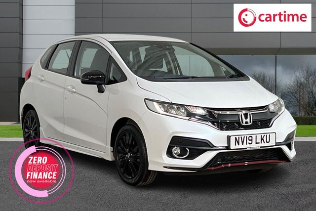 View our Honda Jazz 1.5 i-VTEC Sport Hatchback 5dr Petrol CVT Euro 6 (s/s) (130 ps) 7in Touchscreen Display, Rear Parking Sensors, DAB / Bluetooth / USB / CD, Air Conditioning, Electric Power-Folding Door Mirrors, 