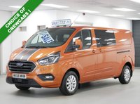 USED 2018 68 FORD TRANSIT CUSTOM 320 2.0 EBL 170 BHP L2 LONG LIMITED CREWCAB 6 SEATER ( NO VAT ! ) 2 OWNERS | 6 SEATER | L2 LONG | NO VAT !