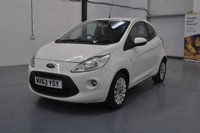 USED 2013 63 FORD KA 1.2 Zetec Hatchback 3dr Petrol Manual Euro 5 (s/s) (69 ps) &pound;35 Tax, Air Con, Insurance G3