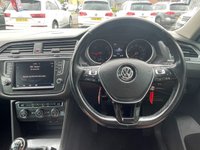 USED 2017 17 VOLKSWAGEN TIGUAN 2.0 TDI BlueMotion Tech SE SUV 5dr Diesel Manual Euro 6 (s/s) (150 ps) 2 OWNERS FROM NEW, FULL SERVICE HISTORY INCLUDING TIMING BELT + WATER PUMP CHANGE @44K, 2 KEYS, BOOK PACK, FRESH SERVICE + 1YR MOT WITHIN THE SALE