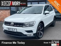 USED 2017 17 VOLKSWAGEN TIGUAN 2.0 TDI BlueMotion Tech SE SUV 5dr Diesel Manual Euro 6 (s/s) (150 ps) 2 OWNERS FROM NEW, FULL SERVICE HISTORY INCLUDING TIMING BELT + WATER PUMP CHANGE @44K, 2 KEYS, BOOK PACK, FRESH SERVICE + 1YR MOT WITHIN THE SALE