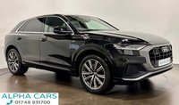 USED 2019 19 AUDI Q8 3.0 TDI V6 50 S line SUV 5dr Diesel Tiptronic quattro Euro 6 (s/s) (286 ps) Virtual Cockpit, Tour Pack, High Gloss Black, Multi Function Steering Wheel S- Line Shift Paddles,