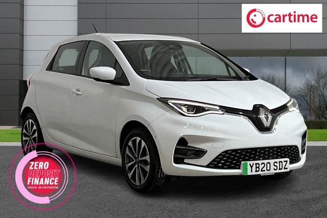 View our Renault Zoe R135 52kWh GT Line Hatchback 5dr Electric Auto (i, Rapid Charge) (134 bhp) Media Display, Apple CarPlay / Android Auto, Bluetooth, 16in Alloys, Cruise Control