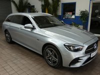 USED 2021 70 MERCEDES-BENZ E-CLASS 2.0 E300de 13.5kWh AMG Line Edition Estate 5dr Diesel Plug-in Hybrid G-Tronic+ Euro 6 (s/s) (306 ps) SAT NAV HEATED LEATHER SEATS CRUISE CONTROL REAR VIEW CAMERA PARKING SENSORS 12 OWNER SERVICE HISTORY WARRANTY