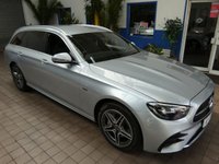 USED 2021 70 MERCEDES-BENZ E-CLASS 2.0 E300de 13.5kWh AMG Line Edition Estate 5dr Diesel Plug-in Hybrid G-Tronic+ Euro 6 (s/s) (306 ps) SAT NAV HEATED LEATHER SEATS CRUISE CONTROL REAR VIEW CAMERA PARKING SENSORS 12 OWNER SERVICE HISTORY WARRANTY