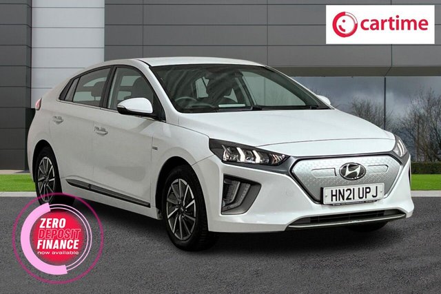 View our Hyundai Ioniq 38.3kWh Premium Hatchback 5dr Electric Auto (136 ps) Parking Sensors, Heated Steering Wheel, Sat Nav, Rear Camera, Cruise Control