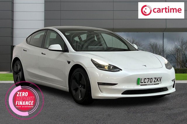 View our Tesla Model 3 (Dual Motor) Long Range Saloon 4dr Electric Auto 4WDE (346 ps) Autopilot, Park Assist Camera, 15-Inch Touchscreen, LED Headlights, Heated Steering Wheel