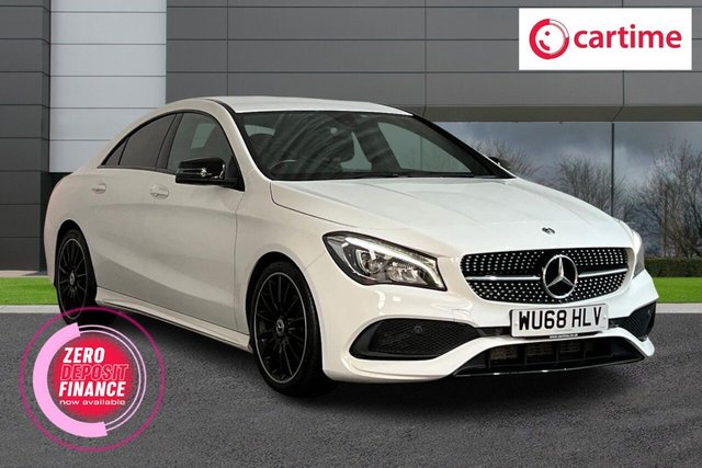 View our Mercedes-Benz Cla 1.6 CLA200 AMG Line Night Edition Coupe 4dr Petrol 7G-DCT Euro 6 (s/s) (156 ps) 7in Sat Nav Screen, Reverse Camera, Heated Half-Leather Seats, Auto LED Lights, Bluetooth / USB / CD