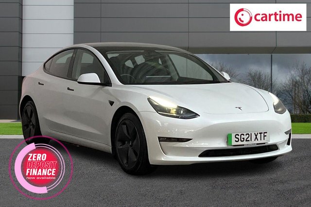 View our Tesla Model 3 (Dual Motor) Long Range Saloon 4dr Electric Auto 4WDE (346 ps) Heated Rear Seats, Park Assist Camera, LED Headlights, Adaptive Cruise Control, Autopilot
