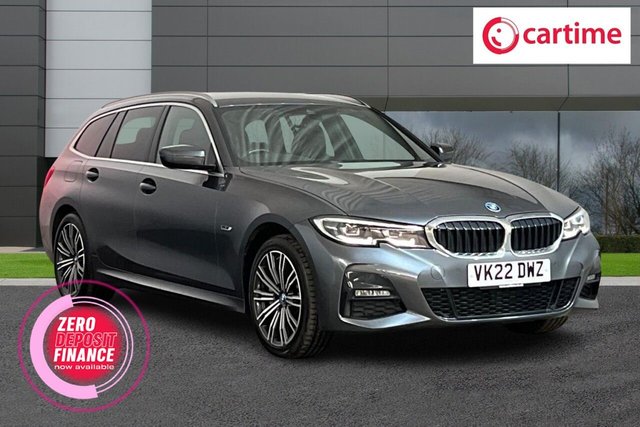 View our BMW 3 Series 2.0 330e 12kWh M Sport Touring 5dr Petrol Plug-in Hybrid Auto xDrive Euro 6 (s/s) (292 ps) Digital Dash, Satellite Navigation Display, Front / Rear Park Sensors, M Sport Pro Package, 18-Inch Alloy Wheels