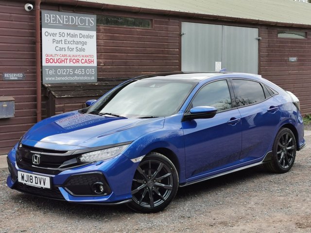 2018 18 Honda Civic 1.5 VTEC Turbo Sport Plus Hatchback 5dr Petrol Manual Euro 6 (s/s) (182 ps)