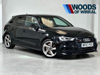 USED 2017 67 AUDI S3 2.0 TFSI Black Edition Sportback 5dr Petrol S Tronic quattro Euro 6 (s/s) (310 ps) 