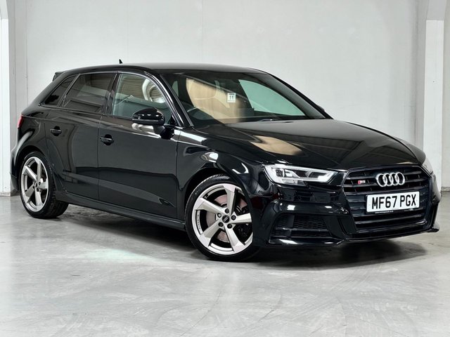 2017 67 Audi S3 2.0 TFSI Black Edition Sportback 5dr Petrol S Tronic quattro Euro 6 (s/s) (310 ps)