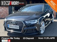 USED 2017 66 AUDI A3 2.0 TDI S line Hatchback 3dr Diesel S Tronic Auto 6Spd Euro 6 (s/s) (150 ps) AUDI SERVICE HISTORY, 2 KEYS, BOOK PACK, FRESH SERVICE + 1YR MOT WITHIN THE SALE