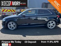 USED 2017 66 AUDI A3 2.0 TDI S line Hatchback 3dr Diesel S Tronic Auto 6Spd Euro 6 (s/s) (150 ps) AUDI SERVICE HISTORY, 2 KEYS, BOOK PACK, FRESH SERVICE + 1YR MOT WITHIN THE SALE