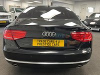USED 2013 63 AUDI A8 3.0 TDI V6 Sport Executive Saloon 4dr Diesel Tiptronic quattro Euro 5 (s/s) (250 ps) UK DELIVERY FLAT FEE &pound;175 (SUBJECT TO DEAL) *OVER 100 IMAGES ON OUR WEBSITE*BESPOKE FINANCE ARRANGED*PART EXCHANGE WELCOME*ALL VEHICLES HPI CLEAR
