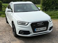 USED 2012 62 AUDI Q3 2.0 TDI S line SUV 5dr Diesel S Tronic quattro Euro 5 (s/s) (177 ps) OVER 50MPG+SAT-NAV+AUTO+1/2 LEATHER