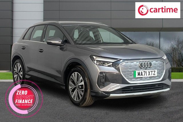 View our Audi Q4 E-Tron 35 Sport SUV 5dr Electric Auto 55kWh (170 ps) Audi Virtual Cockpit, Apple CarPlay / Android Auto, 11in Touchscreen, Parking Sensors, 19in Alloys