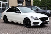 USED 2017 17 MERCEDES-BENZ C-CLASS C250D 2.1 AMG LINE PREMIUM PLUS 4MATIC DIAMOND WHITE PAN ROOF MEMORY SEATS